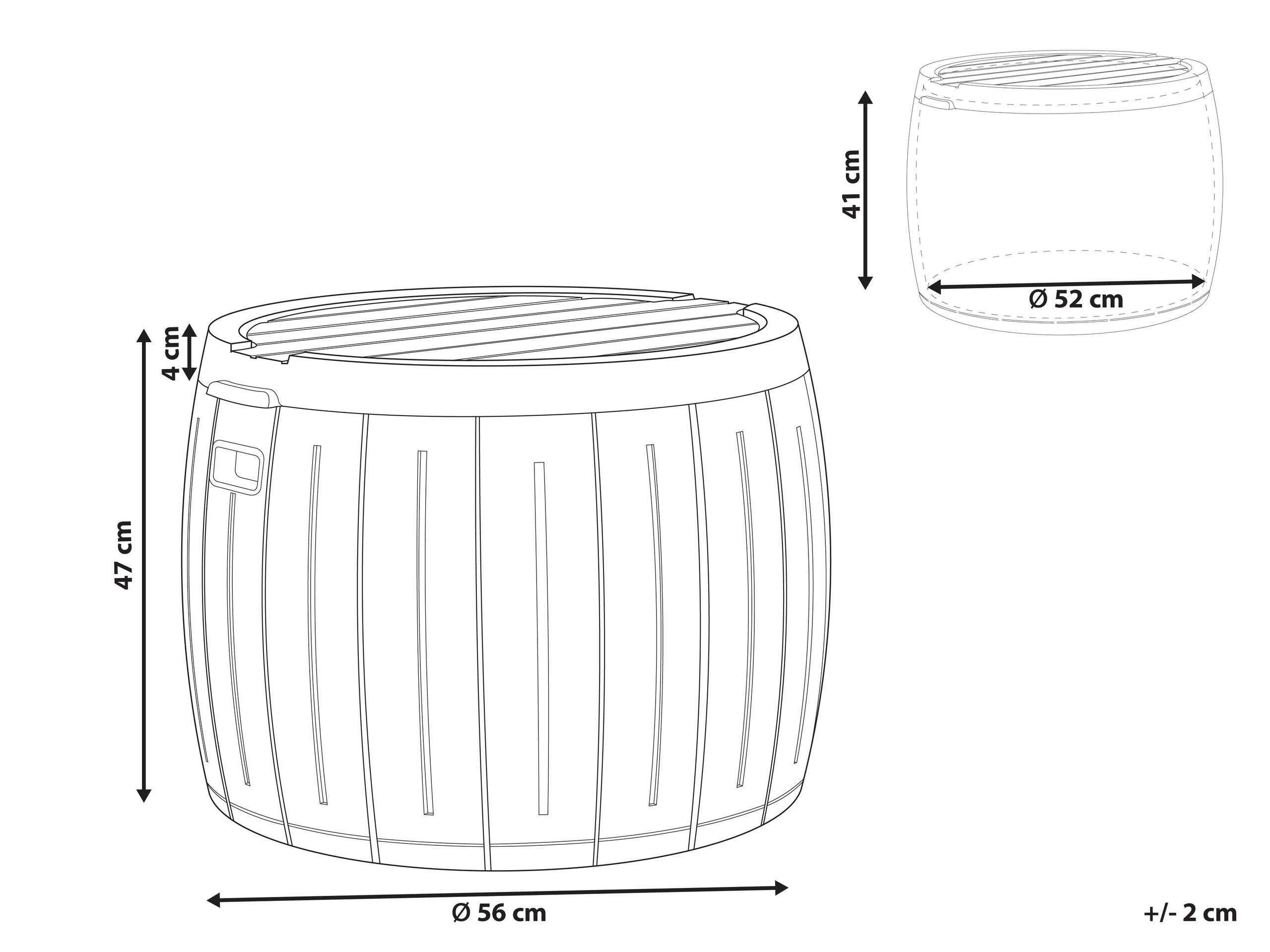 Beliani Cesta en Materiale sintetico PRINOS  