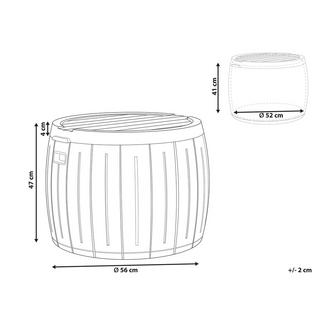 Beliani Cesta en Materiale sintetico PRINOS  