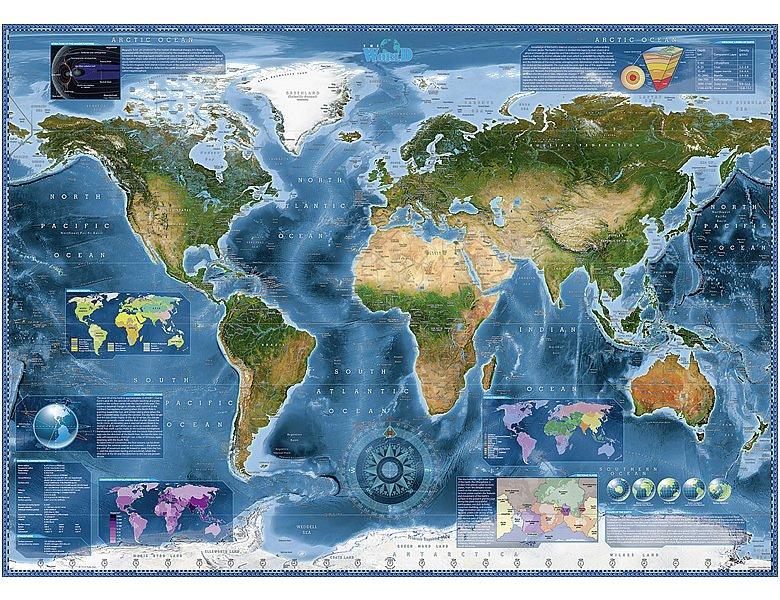 Heye  Puzzle Satellite Map (2000Teile) 
