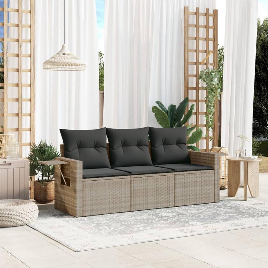 VidaXL set divano da giardino Polirattan  