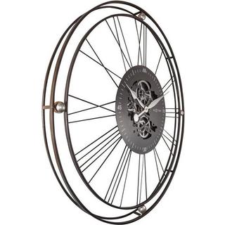 NeXtime Wanduhr Wire Gear clock silver D: 90.5cm, Metall  