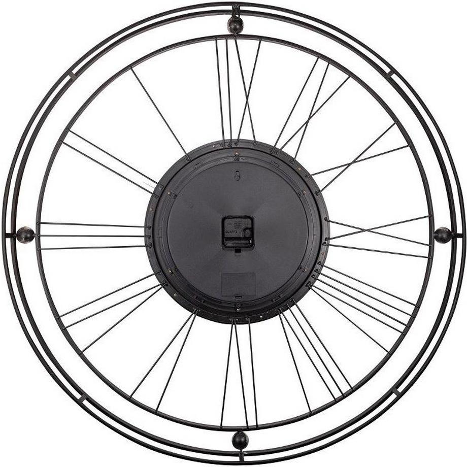 NeXtime Wanduhr Wire Gear Clock 90.5 Ø, Silber  