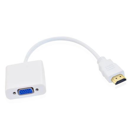 eStore  Adaptateur HDMI vers VGA - Blanc 