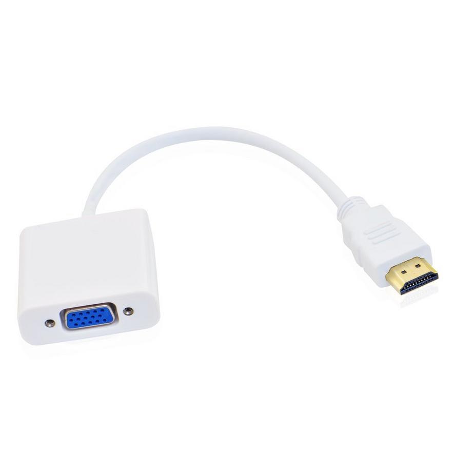Adaptateur HDMI vers VGA - Blanc