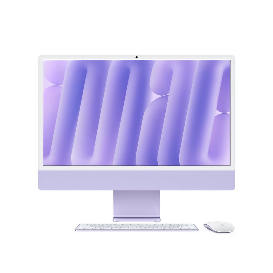 Ricondizionato iMac 24" 2024 M4 4,4 Ghz 16 Gb 256 Gb SSD Viola - come nuovo