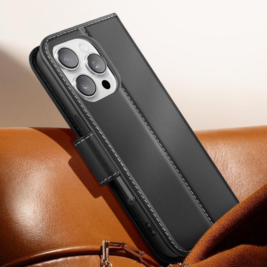 Avizar  Étui Portefeuille Cuir iPhone 16 Pro Max 