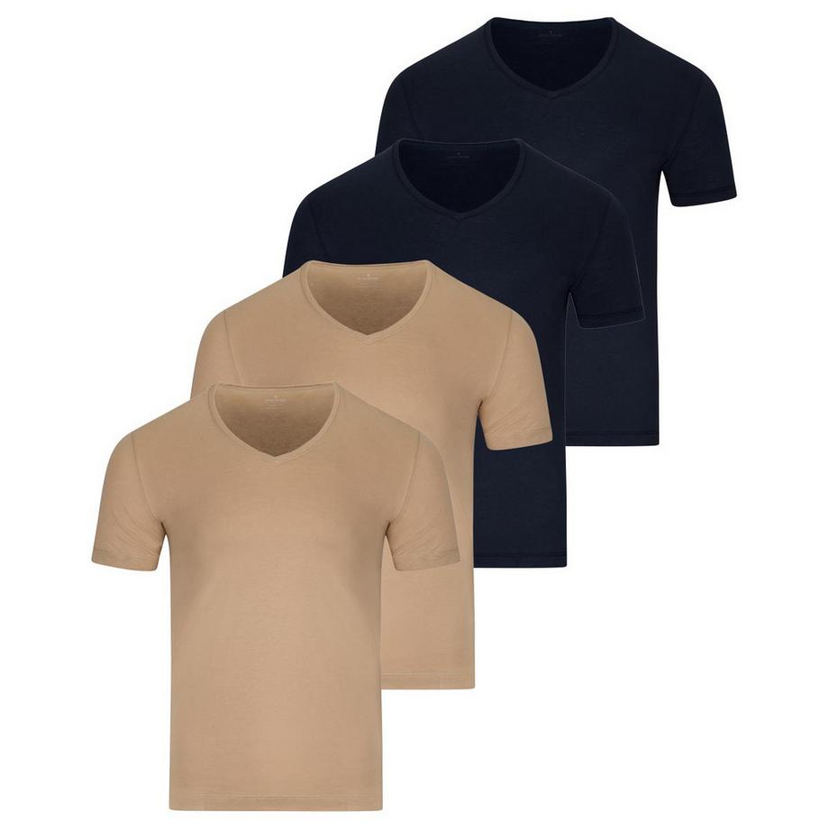 Basic lot de 4  - maillot de corps manches courtes