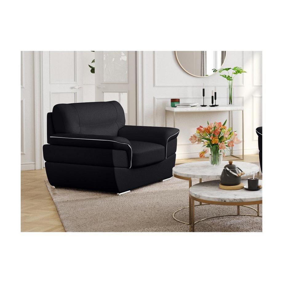 Vente-unique Fauteuil en cuir THIBAULT  