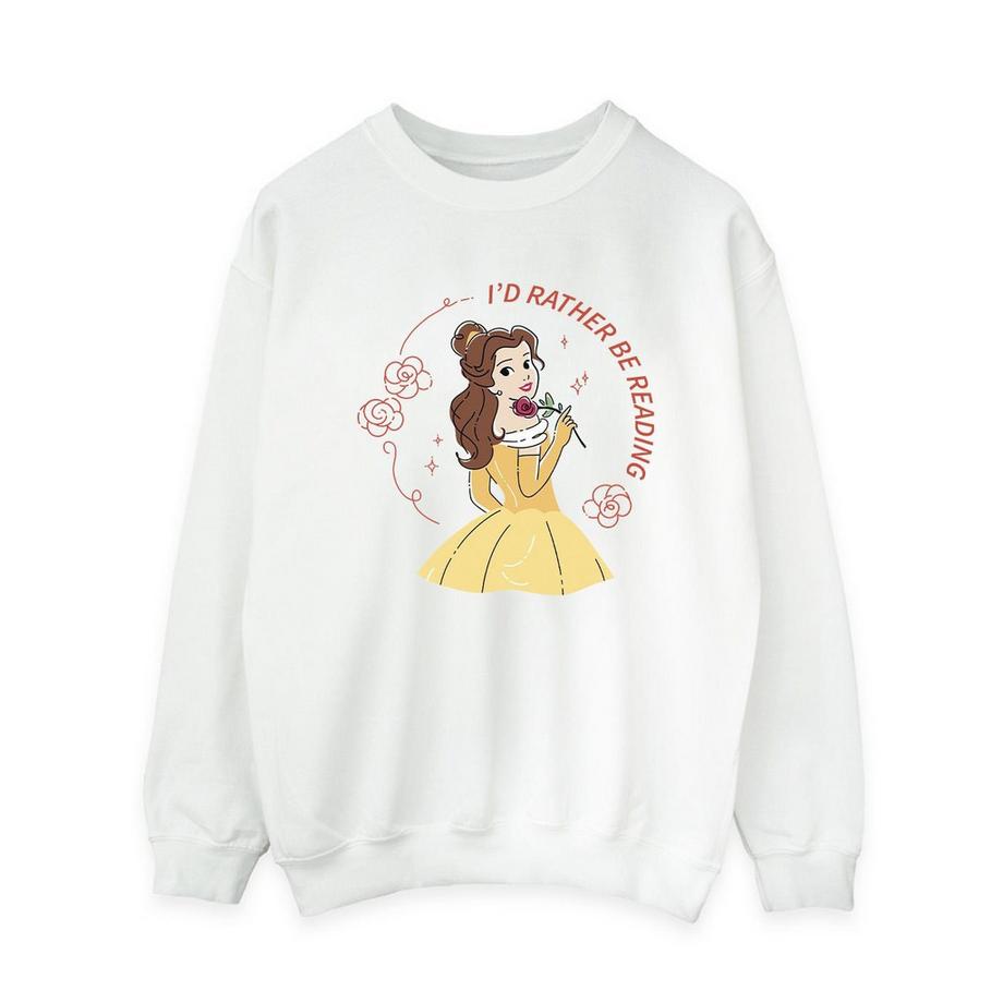Disney Beauty And The Beast I'd Rather Be Reading Sweatshirt  