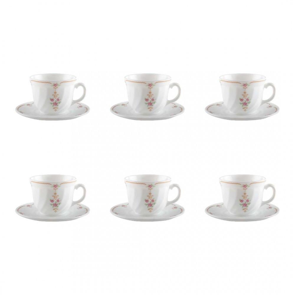 Aulica Tasses A Cafe Et Sous Tasses Blanches Vintage Lot De