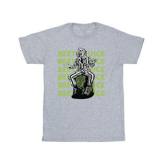 Beetlejuice Logo Fantasia Slim Fit T-Shirt  