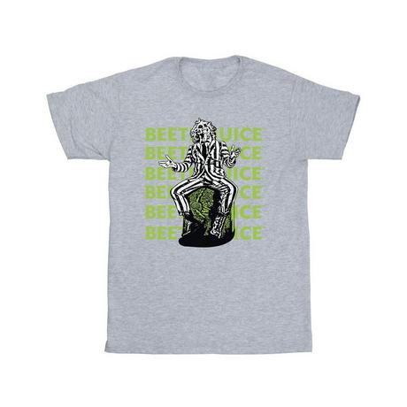 Beetlejuice Logo Fantasia Slim Fit T-Shirt  
