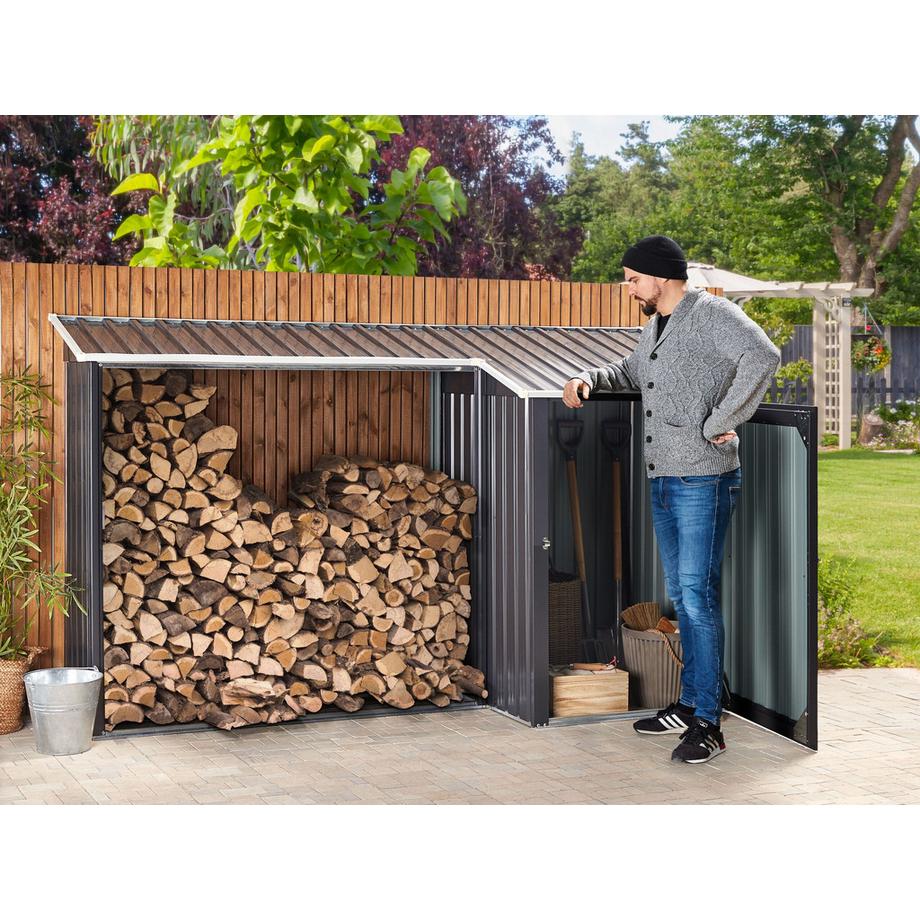 Beliani Werkzeugschuppen aus Stahl AOSTA  