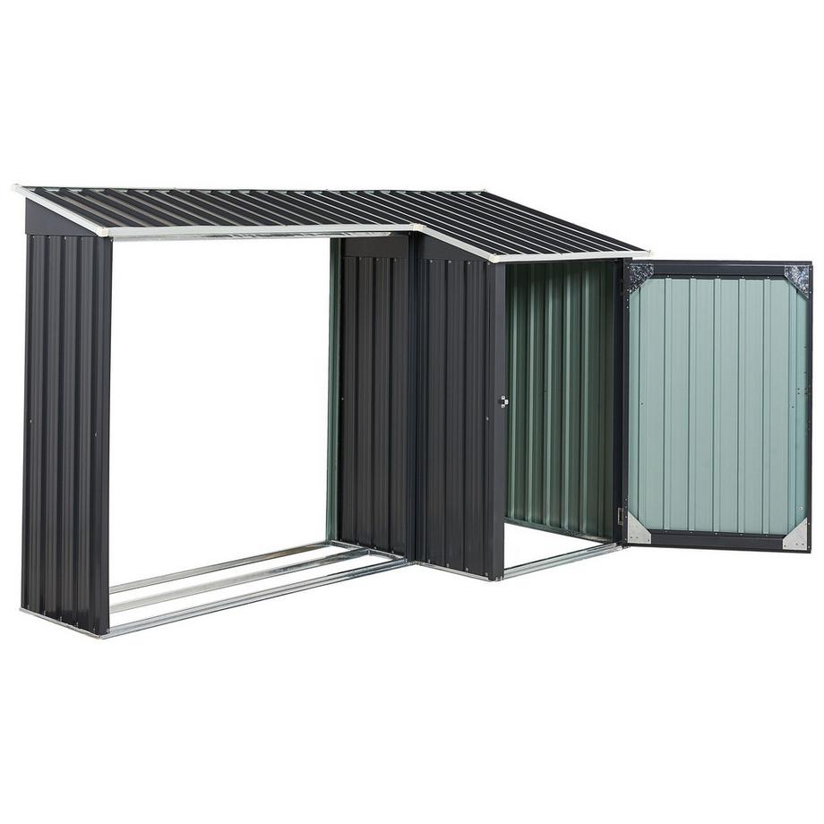 Beliani Werkzeugschuppen aus Stahl AOSTA  