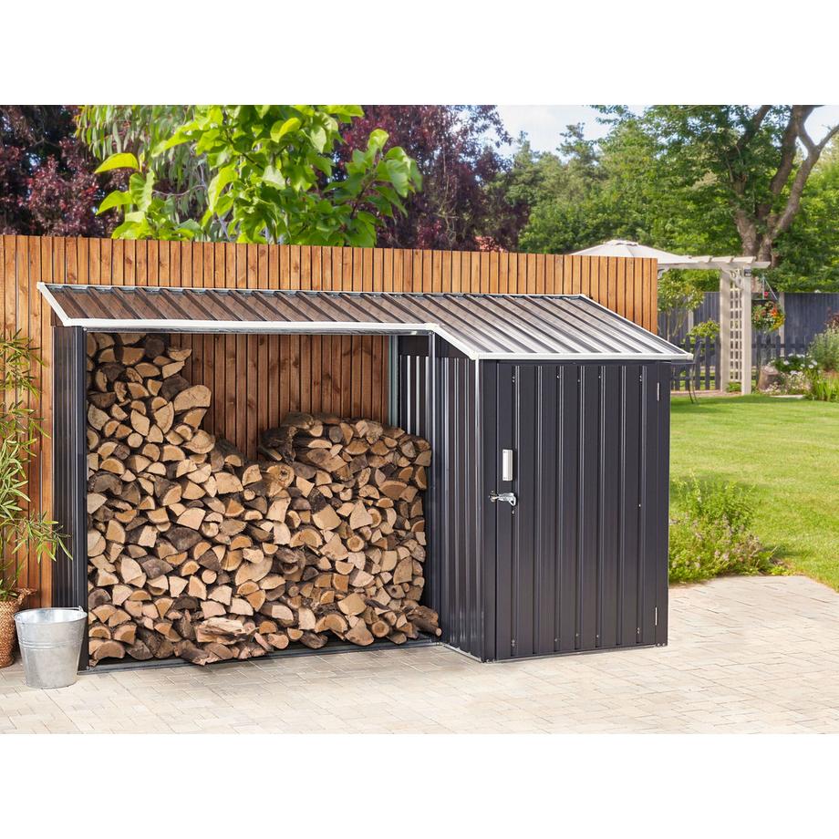 Beliani Werkzeugschuppen aus Stahl AOSTA  