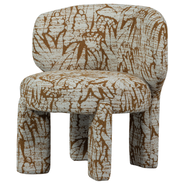 Fauteuil Upke à motifs nature/marron