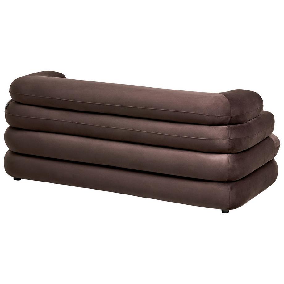 Beliani Canapé 2 places en Velours Traditionnel HELLE  