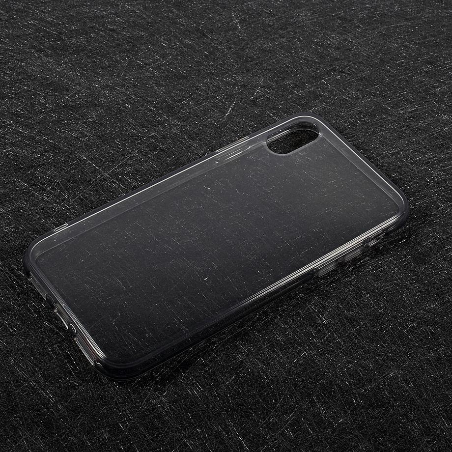 Cover-Discount  iPhone Xs / X - Custodia in gomma siliconica trasparente 