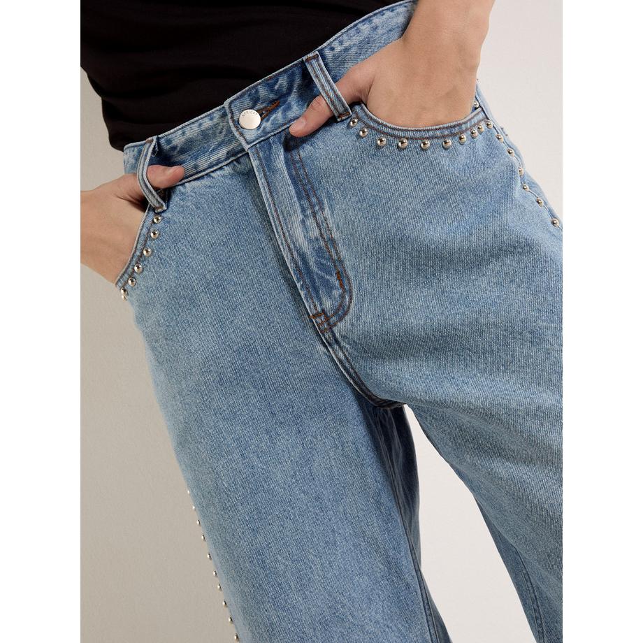APRICOT Maca Straight Leg Jeans mit Nieten  