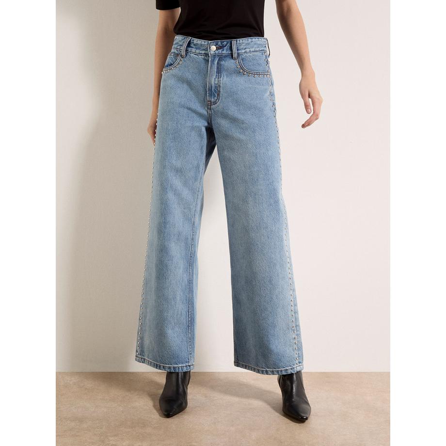 Maca Straight-Leg-Jeans mit Nieten