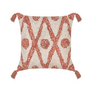 Beliani Cuscino decorativo en Cotone Boho HICKORY  