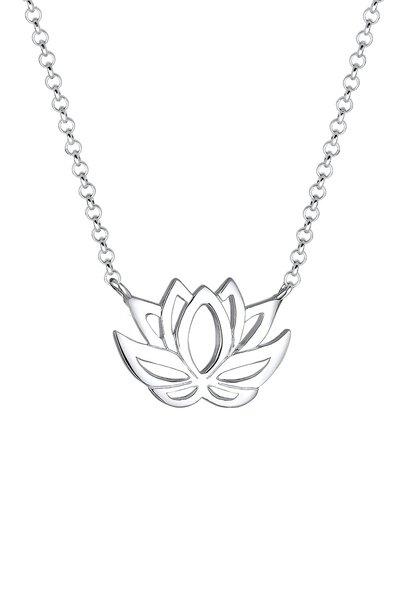 Elli  Halskette Ornament Lotusblume Talisman 