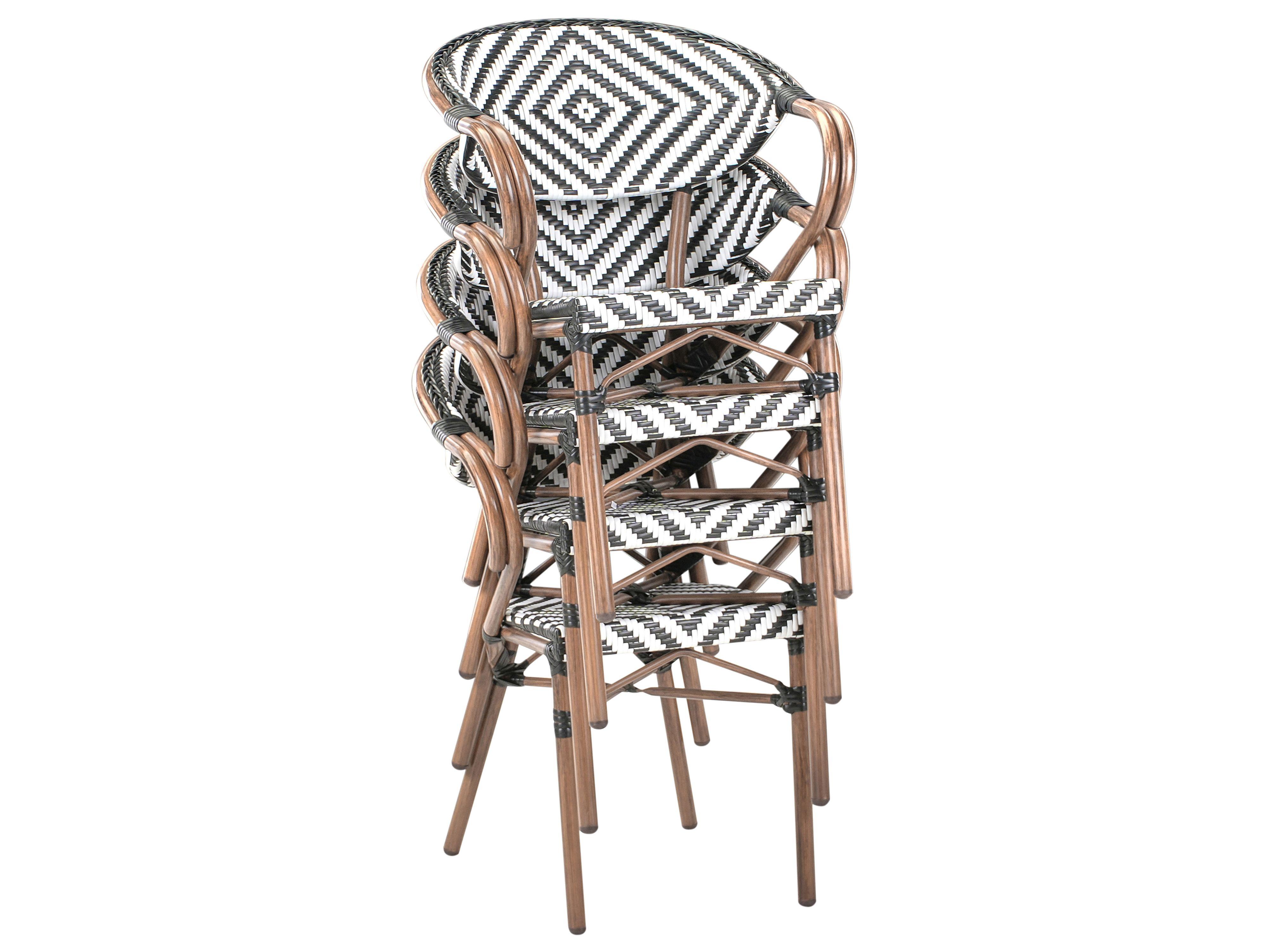 Beliani Ensemble de salle à manger de jardin pour 4 personnes en Polyrotin Boho CASPRI  