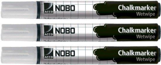 Nobo NOBO Kreidemarker 34438398 weiss 3er Set  