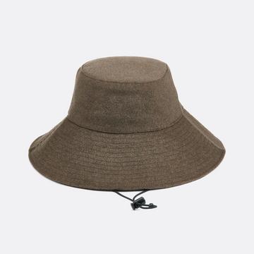 Bob mit breiter Krempe aus Filz mit verstellbarer Kordel