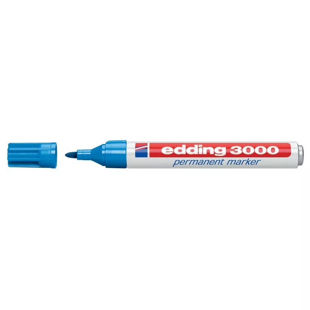 Edding Permanentmarker edding 3000 hellblau