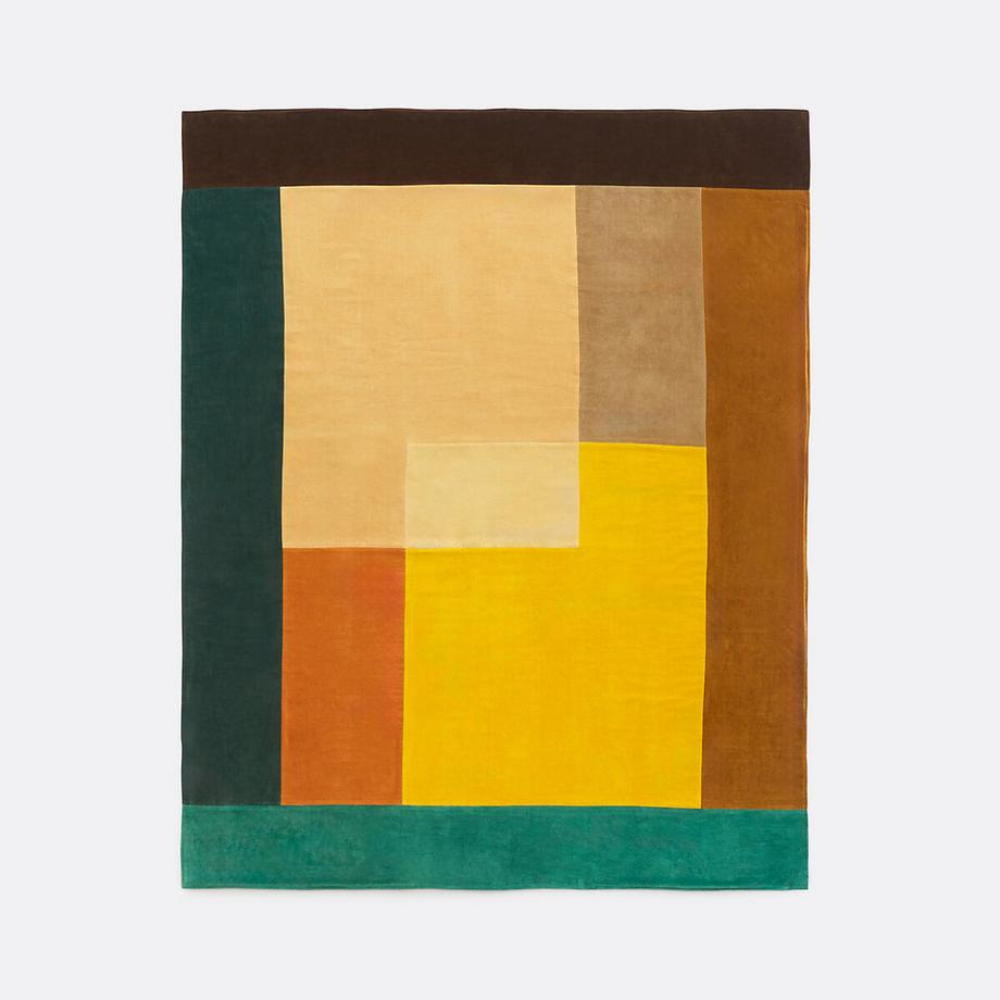 La Redoute Intérieurs Tadeo Patchwork Baumwollsamt Tagesdecke  