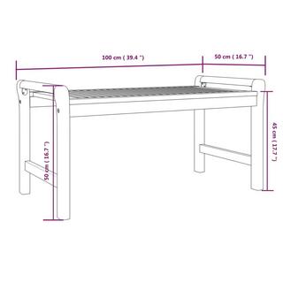 VidaXL Table basse bois d'acacia  