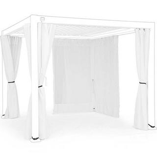 mutoni Filet de rideau pour gazebo Ocean blanc 300x300 (lot de 4)  