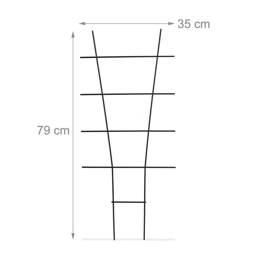 Northix Pflanzenstützen-Set aus Metall  