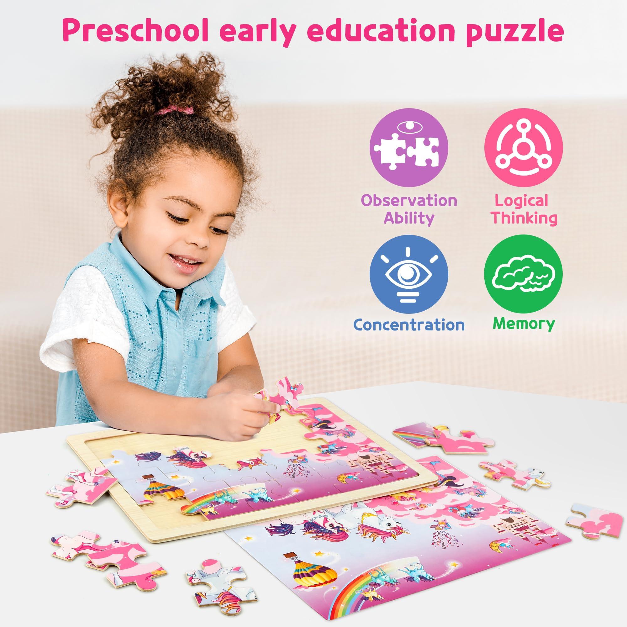 Activity-board  Partager le puzzle en bois pour enfants, jouet éducatif pour enfants d'âge préscolaire 