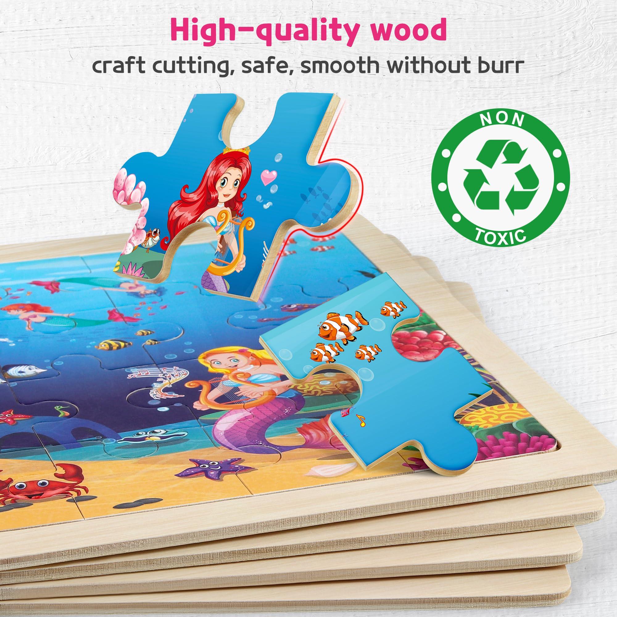 Activity-board  Partager le puzzle en bois pour enfants, jouet éducatif pour enfants d'âge préscolaire 