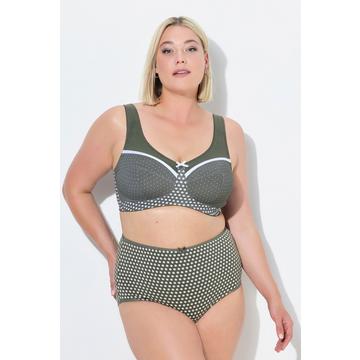 Reggiseno sostenitivo senza ferretto con design a pois