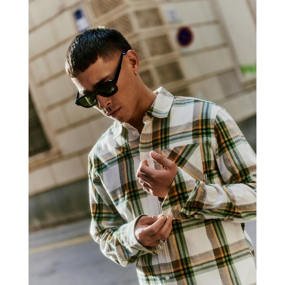 Blend Kariertes Langarmhemd mit Tasche  