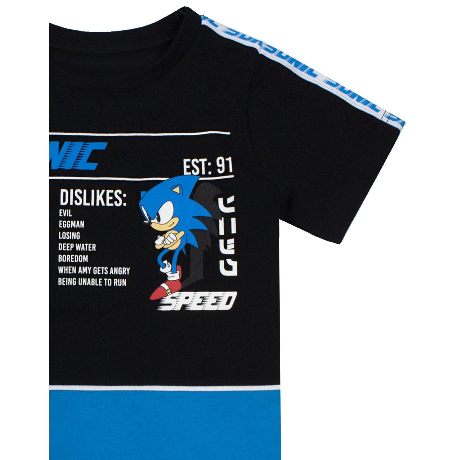 Sonic The Hedgehog  Gaming Statistics TShirt 