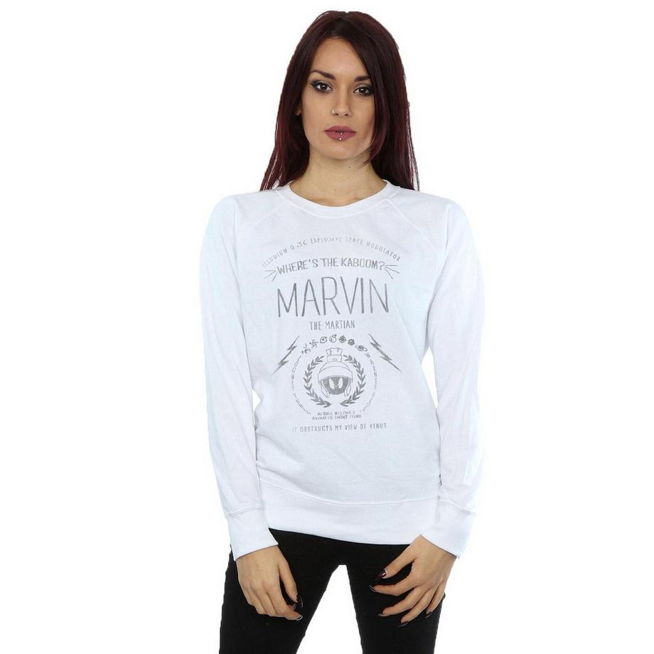 LOONEY TUNES Where's The Kaboom Marvin The Martian Sweatshirt  
