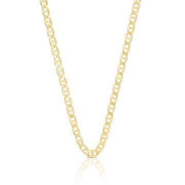 Collier Stäblipanzer Gelbgold 750, 4mm, 45cm