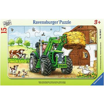 Puzzle Traktor auf dem Bauernhof (15Teile)