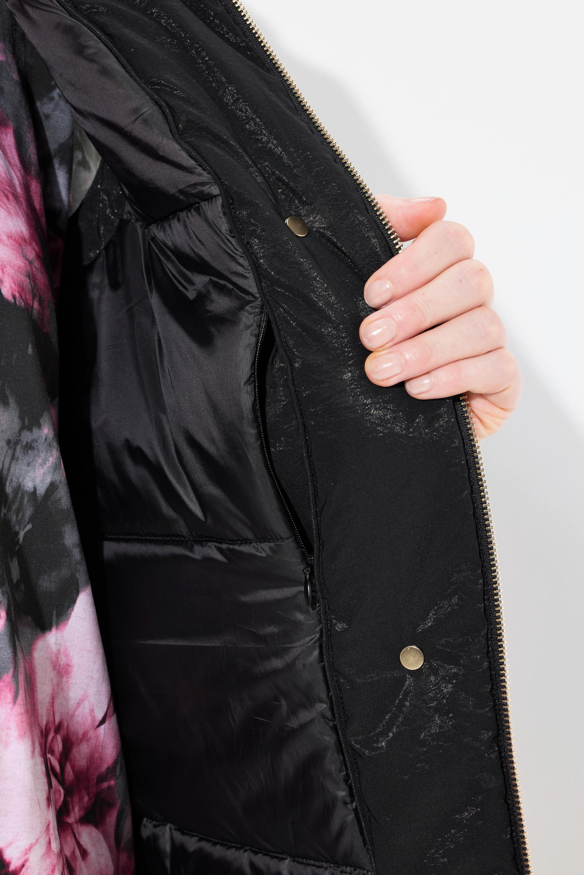 Ulla Popken Gilet à Fermeture Décorée Col Montant  