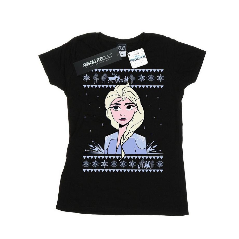 Disney Frozen 2 Elsa T-Shirt Style Pull de Noël  
