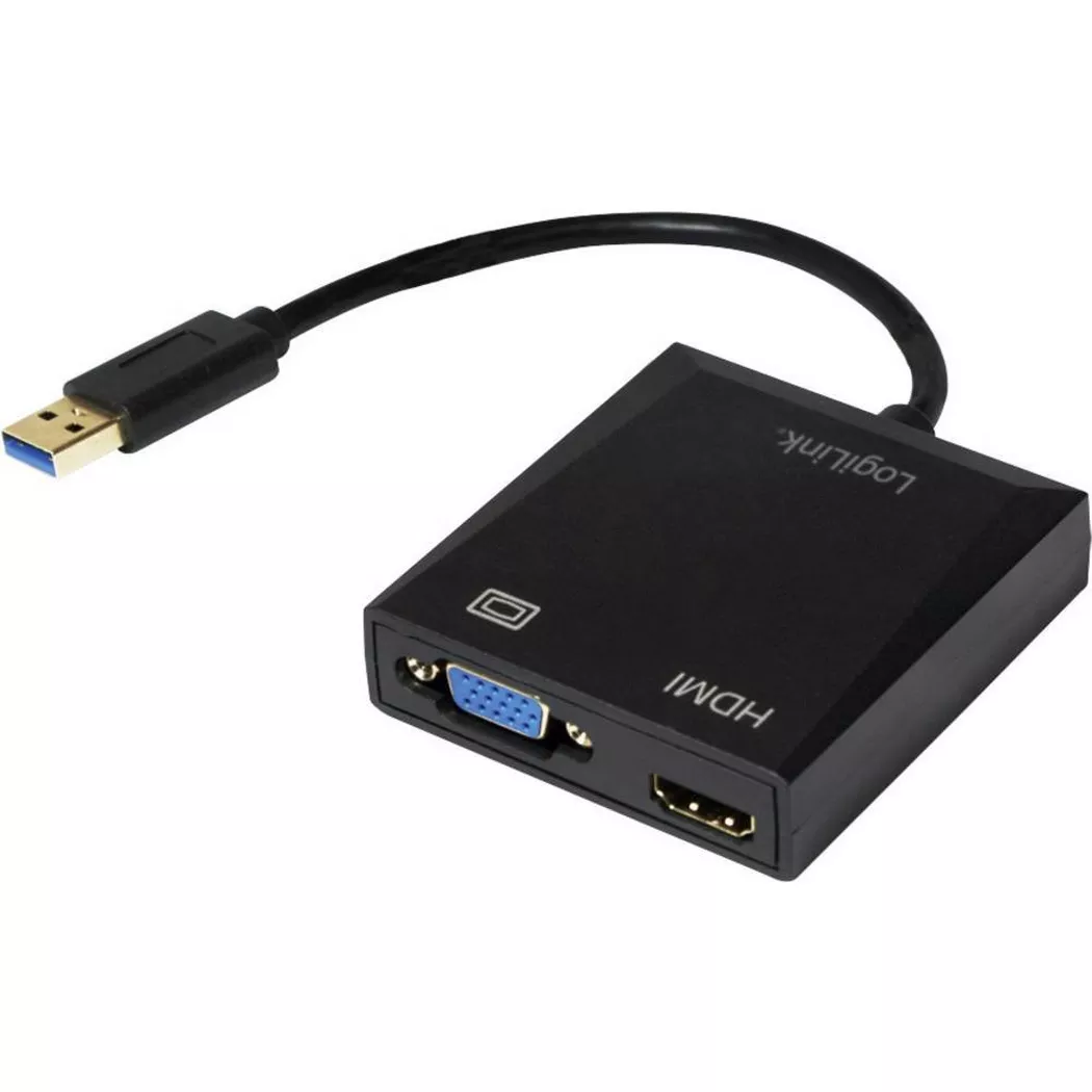LogiLink UA0234 USB-Grafikadapter 1920 x 1080 Pixel Schwarz