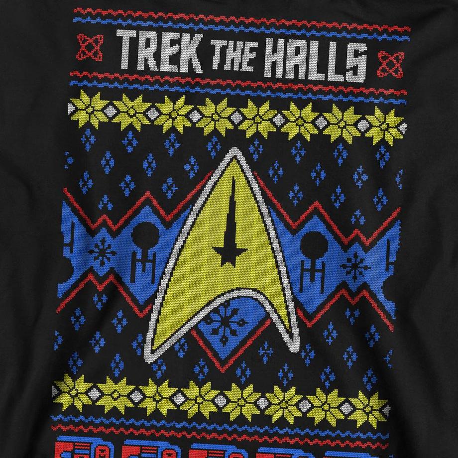 Star Trek Trek the Halls Ugly Weihnachtssweatshirt  