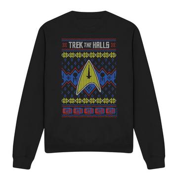 Trek the Halls Ugly Sweatshirt  weihnachtliches Design