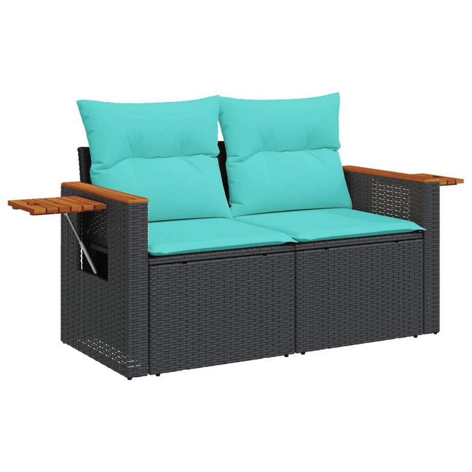 VidaXL set divano da giardino Polirattan  
