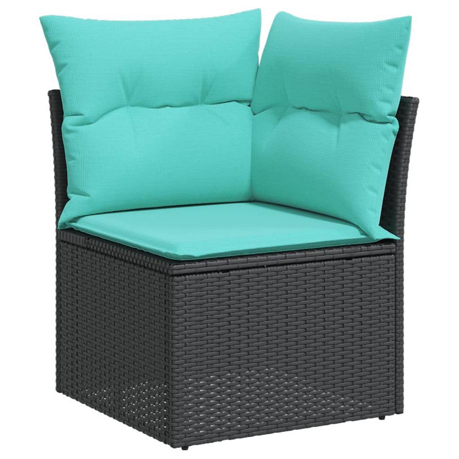 VidaXL set divano da giardino Polirattan  