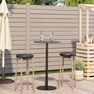 VidaXL Table de jardin acier  